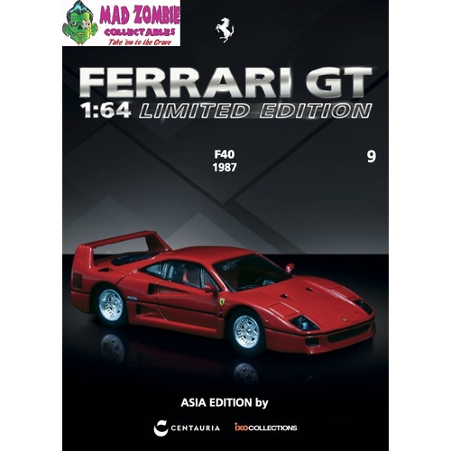 COLLAB64 - IXO Models x Tarmac Works 1/64 -  FERRARI F40 1987 English Version - (PRE-ORDER)