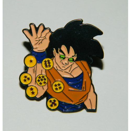 Dragon Ball Z Metal Enamel Pin - Goku Dropping Dragon Balls