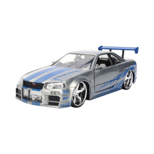 Fast & Furious 1:24 Scale Diecast – Brian’s 2002 Nissan Skyline GT-R (BNR34)