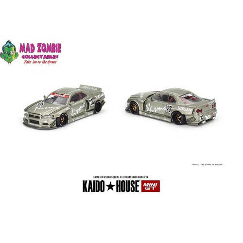 Kaido House x Mini GT 1/64 - Nissan Skyline GT-R (R34) Kaido Works V4
