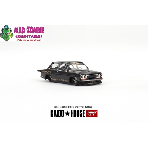 Mini GT x Kaido House 1/64 - Datsun 510 Pro Street  Full Carbon V1