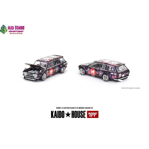 Kiado House x Mini GT 1/64 - Datsun KAIDO 510 Wagon Hanami V3