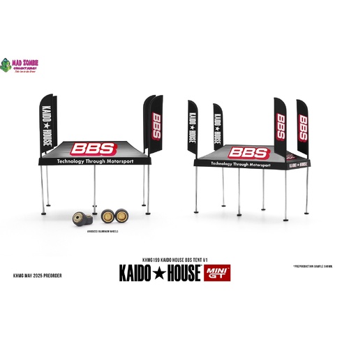 MINI GT x KAIDO HOUSE 1/64 - Kaido House BBS Tent V1 - PRE-ORDER