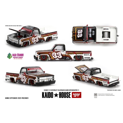 MINI GT x KAIDO HOUSE 1/64 - Chevrolet Silverado KAIDO Intimidator V1 - PRE-ORDER