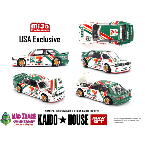 MINI GT x KAIDO HOUSE 1/64 - BMW M3 KAIDO WORKS  LARRY CHEN V1 USA Exclusive - PRE-ORDER
