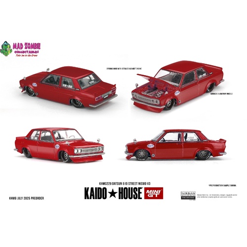MINI GT x KAIDO HOUSE 1/64 - Datsun 510 Street Nismo V3 - PRE-ORDER