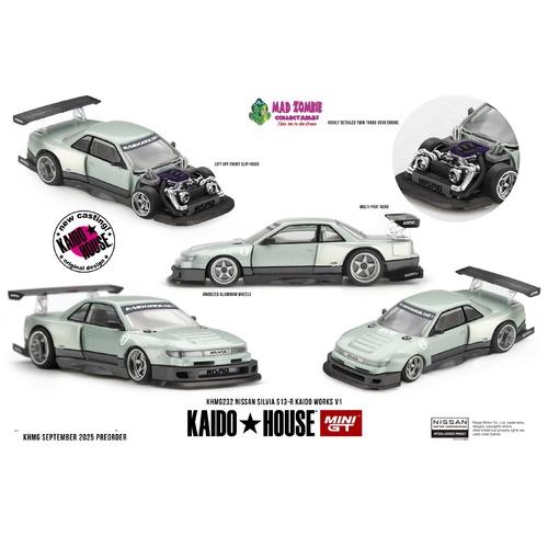 MINI GT x KAIDO HOUSE 1/64 - Nissan Silvia S13-R KAIDO WORKS V1 - PRE-ORDER