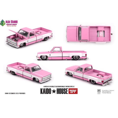 MINI GT x KAIDO HOUSE 1/64 -  CHEVROLET SILVERADO DUALLY VINTAGE SPEC V2  (FACTORY SEALED) - PRE-ORDER