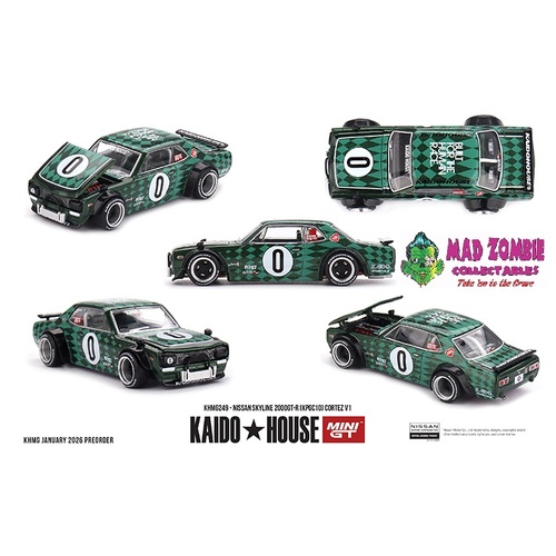 MINI GT x KAIDO HOUSE 1/64 -  Nissan Skyline 2000GT-R (KPGC10) Cortez V1 (FACTORY SEALED) - PRE-ORDER