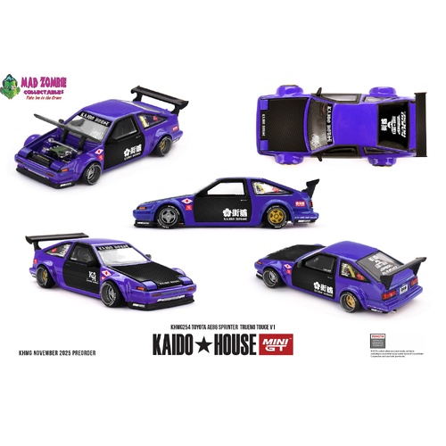 MINI GT x KAIDO HOUSE 1/64 - Toyota AE86 Sprinter Trueno TOUGE V1 - PRE-ORDER