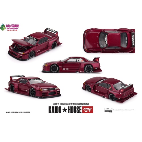 MINI GT x KAIDO HOUSE 1/64 - Nissan Skyline GT-R (R32) KAIDO WORKS V1 (FACTORY SEALED) - PRE-ORDER