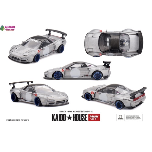 MINI GT x KAIDO HOUSE 1/64 - Honda NSX Kaido Test Car Spec V2 (FACTORY SEALED) - PRE-ORDER