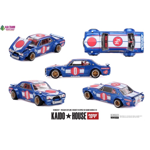 MINI GT x KAIDO HOUSE 1/64 - Nissan Skyline 2000GT-R (KPGC10) Kaido Works V3 (FACTORY SEALED) - PRE-ORDER