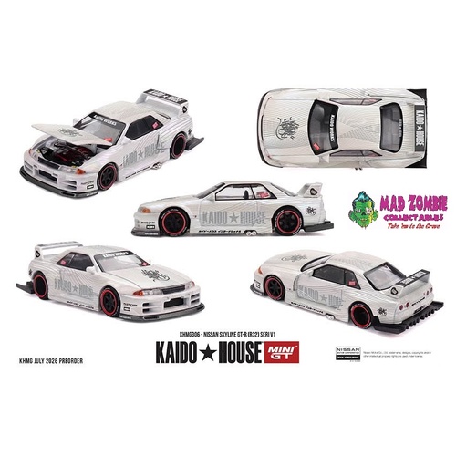 MINI GT x KAIDO HOUSE 1/64 - Nissan Skyline GT-R (R32) SERI V1 (Factory Sealed with chance of a Chase) - PRE-ORDER
