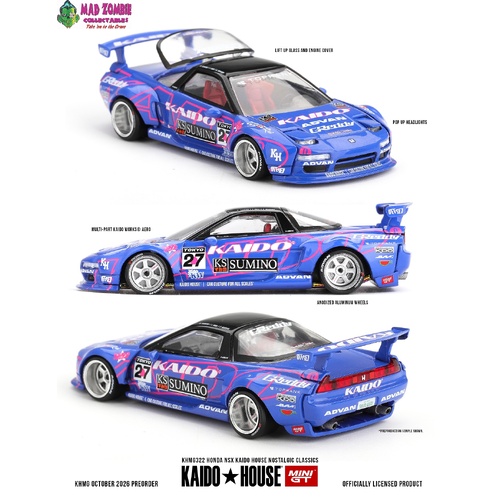 MINI GT x KAIDO HOUSE 1/64 - Honda NSX Kaido House Nostalgic Classics (Factory Sealed with chance of a Chase) - PRE-ORDER