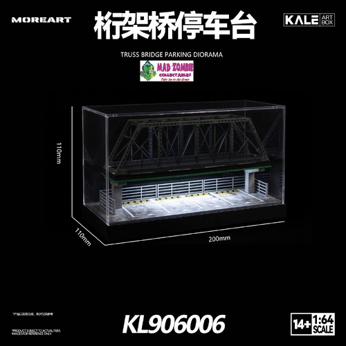 MoreArt & Kaler's Joint-Design 1/64 Scale - Truss Bridge Parking Area (Lighted) - (PRE-ORDER)