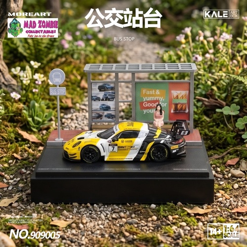 MoreArt 1/64 Scale -  Bus Stop Scene Diorama - (PRE-ORDER)