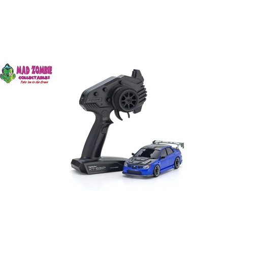 Kyosho MINI-Z 1/64  - Subaru Impreza WRX w/ GT Wing Blue AWD MA-020 Readyset (PRE-ORDER)