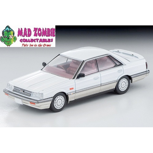 Tomica Limited Vintage Neo LV-N282a - Nissan Skyline 4door HT GT Passage Twin Cam 24V (White / Beige) 86