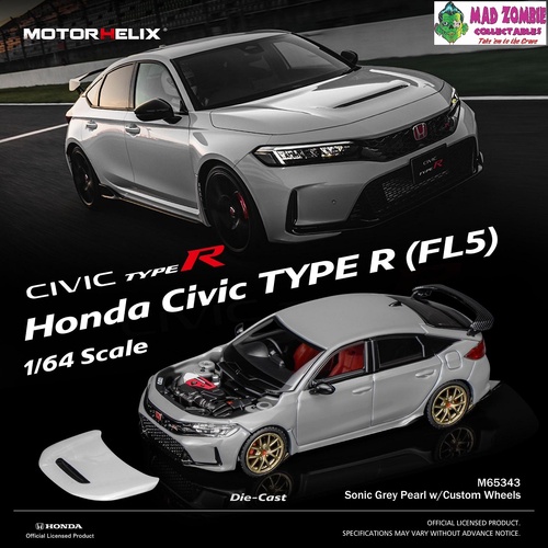 Motorhelix 1/64 - Honda Civic Type R (FL5) Grey - (PRE-ORDER)