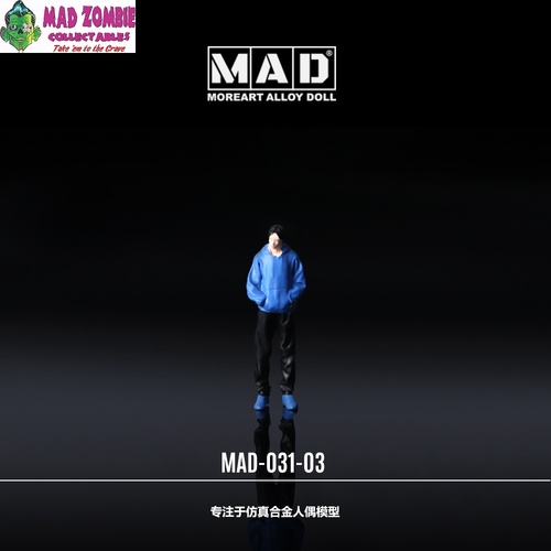 MoreArt 1/64 Scale - C-Blue Hand in Pocket Man Doll (Diecast Model) - (PRE-ORDER)