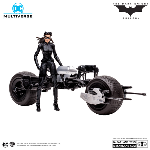 The Dark Knight Rises (2012) - Catwoman & Batpod DC Multiverse Gold Label 7" Scale Action Figure Vehicle 2-Pack