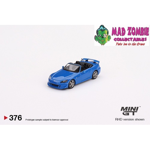 True Scale Miniatures Mini GT 1:64 - Honda S2000 (AP2) Type S Apex Blue