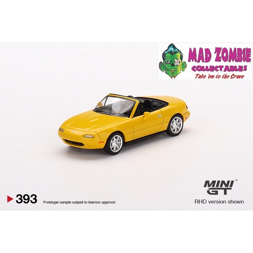 True Scale Miniatures Mini GT 1:64 - Eunos Roadster Sunburst Yellow