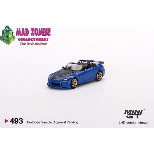 Mini GT 1/64 - Honda S2000 (AP2) Mugen Monte Carlo Blue Pearl