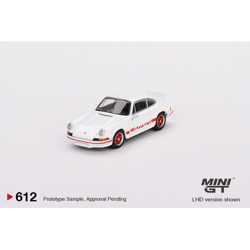 Mini GT 1/64 - Porsche 911 Carrera RS 2.7 Grand Prix White with Red Livery