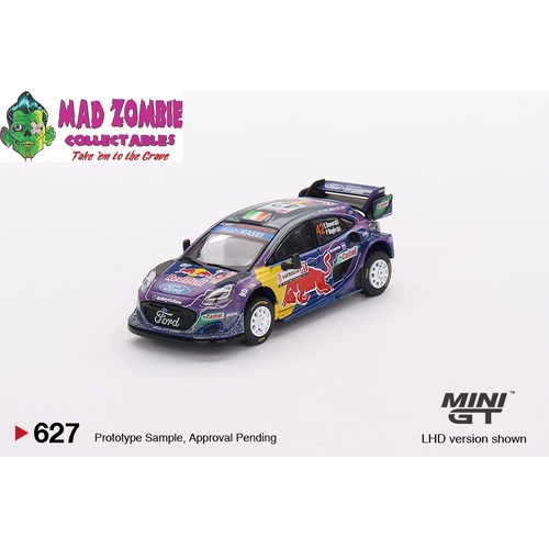 Mini GT 1/64 - Ford Puma Rally1 #42 M-Sport Ford WRT  2022 Rally Italia Sardegna 2nd Place
