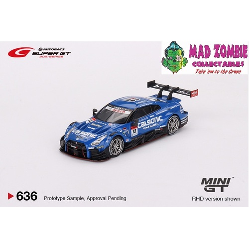 Mini GT x Japan Market Exclusive 1/64 Nissan GT-R Nismo GT500  #12 Team Impul 2021 SUPER GT SERIES