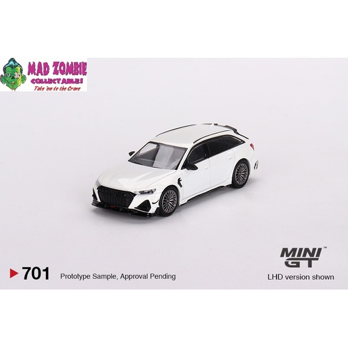 Mini GT 1/64 - Audi ABT RS6-R Glacier White Metallic