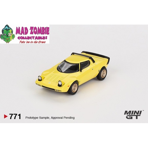 Mini GT 1/64 - Lancia Stratos HF Stradale  Giallo Fly