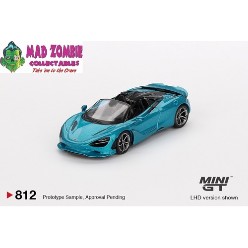 Mini GT 1/64 - McLaren 750S Spider Belize Blue