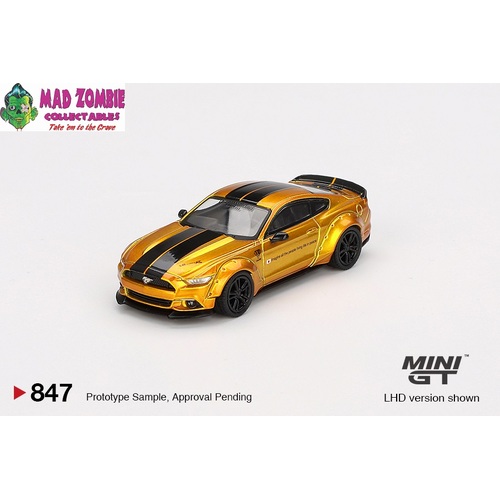 MINI GT 1/64 - LB-WORKS FORD MUSTANG  LB Gold