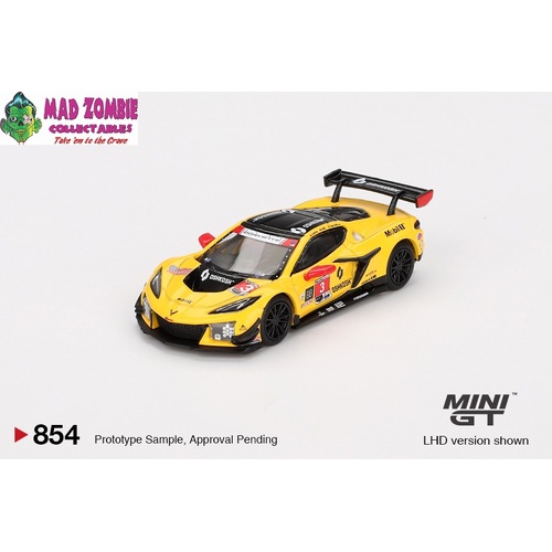 Mini GT 1/64 - Chevrolet Corvette Z06 GT3.R #3 Corvette Racing by Pratt Miller Motorsports 2024 IMSA Daytona 24 Hrs - PRE-ORDER