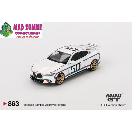 Mini GT 1/64 - BMW 3.0 CSL White - PRE-ORDER