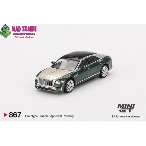 Mini GT 1/64 - Bentley Flying Spur White Sand Verdant - PRE-ORDER