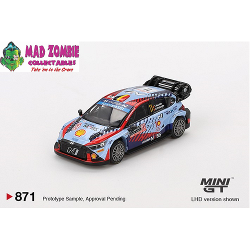 Mini GT 1/64 - Hyundai i20 N Rally1 Hybrid #11 2024 Rallye Monte-Carlo Winner - PRE-ORDER