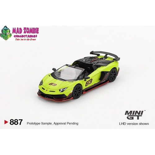 Mini GT 1/64 - Lamborghini Aventador SVJ 63 Roadster Verde Shock - PRE-ORDER