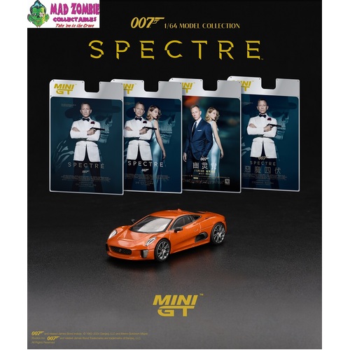 MINI GT James Bond - Jaguar C-X75 "Spectre" / English Blister Packaging - (PRE-ORDER)