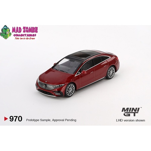 Mini GT 1/64 - Mercedes-Benz EQS 580 4MATIC Red Metallic - (PRE-ORDER)