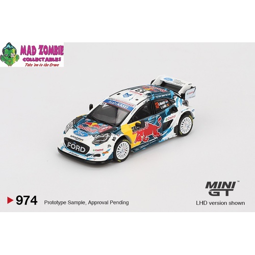Mini GT 1/64 - Ford Puma Rally1 #13 M-Sport Ford WRT  2024 Rally Monte Carlo - (PRE-ORDER)