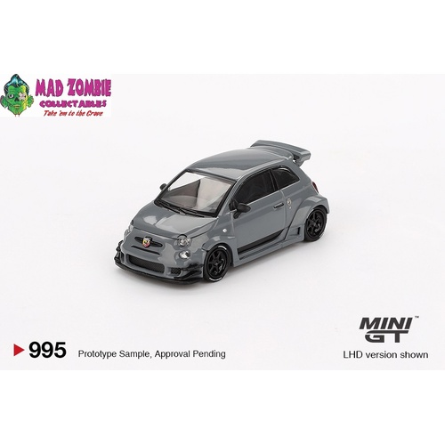 MINI GT 1/64 - Abarth 595 LB-WORKS x Abas Works  Grey - PRE-ORDER