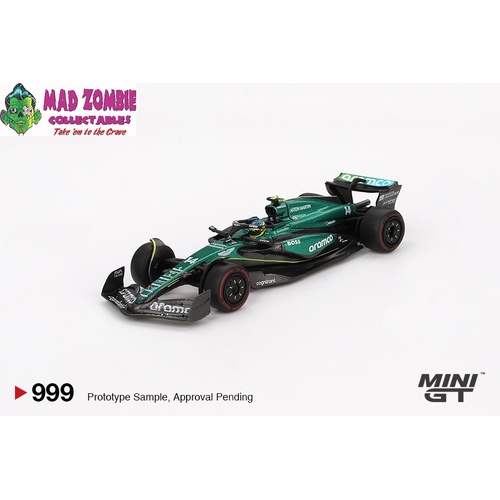 Mini GT 1/64 - Aston Martin AMR24 - #14 Fernando Alonso - 2024 F1 2024 Bahrain GP - (PRE-ORDER)