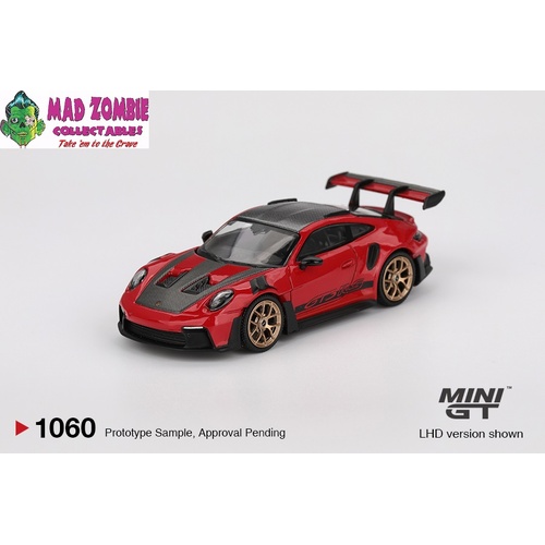 MINI GT 1/64 - Porsche 911 (992) GT3 RS Weissach Package Guards Red - PRE-ORDER