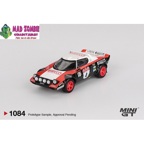 MINI GT 1/64 - Lancia Stratos HF #4 1978 Rally Sanremo Winner - PRE-ORDER