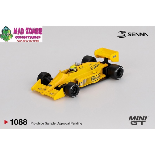MINI GT 1/64 - Lotus 99T #12 Ayrton Senna 1987 Monaco Grand Prix Winner / (BLISTER PACKAGING) - PRE-ORDER