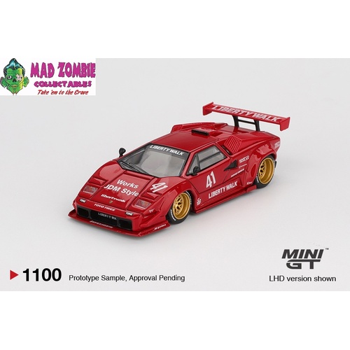 MINI GT 1/64 - Lamborghini Countach LB-WORKS Red - PRE-ORDER